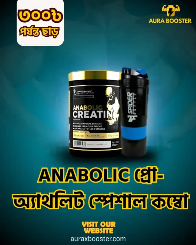 Kevin Levrone Anabolic Creatine 300g & Spider Shaker Combo