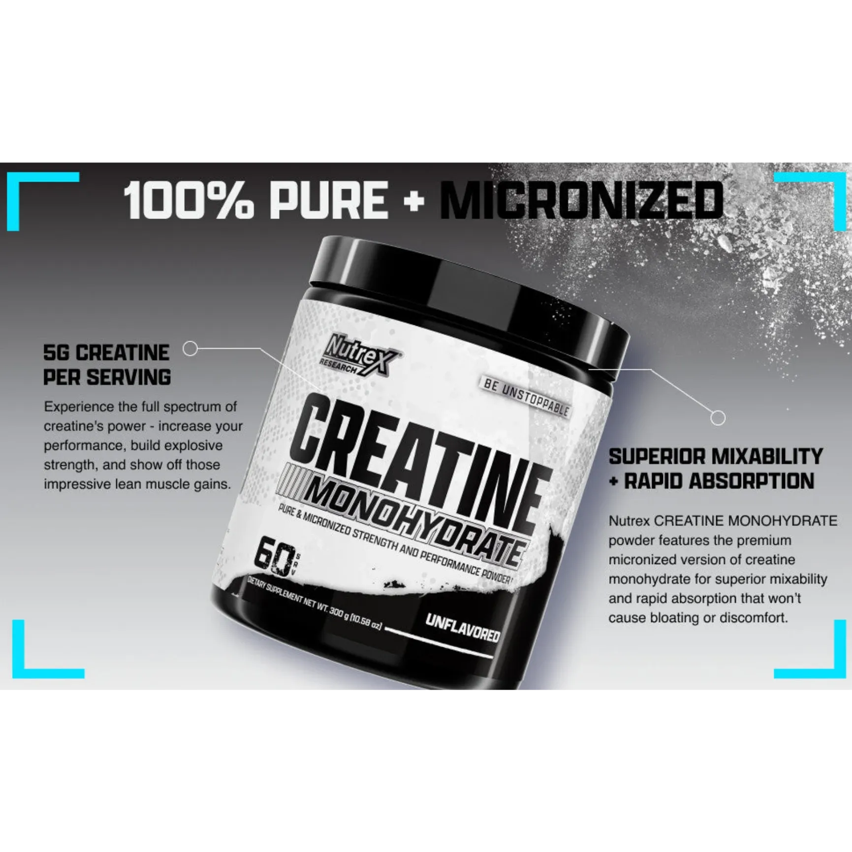 Nutrex Research Creatine Monohydrate 60 Servings