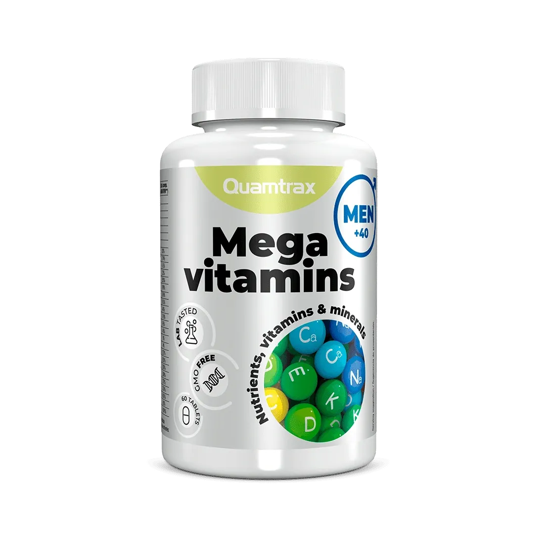 Quamtrax (QTX) Mega Vitamins for Men — 60 Tablets | 30 Servings