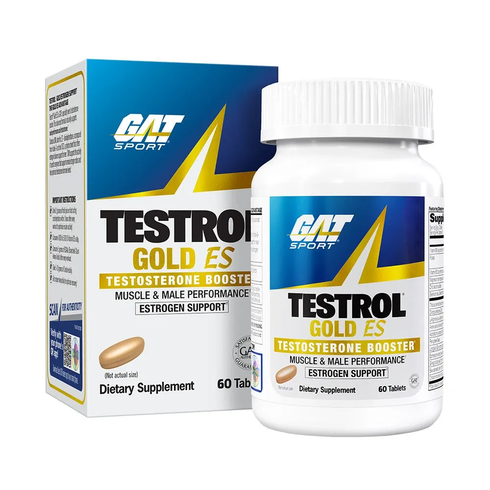 GAT Sport Testrol Gold ES Testosterone Booster with Estrogen Support - 60 Tablets (30 Servings)
