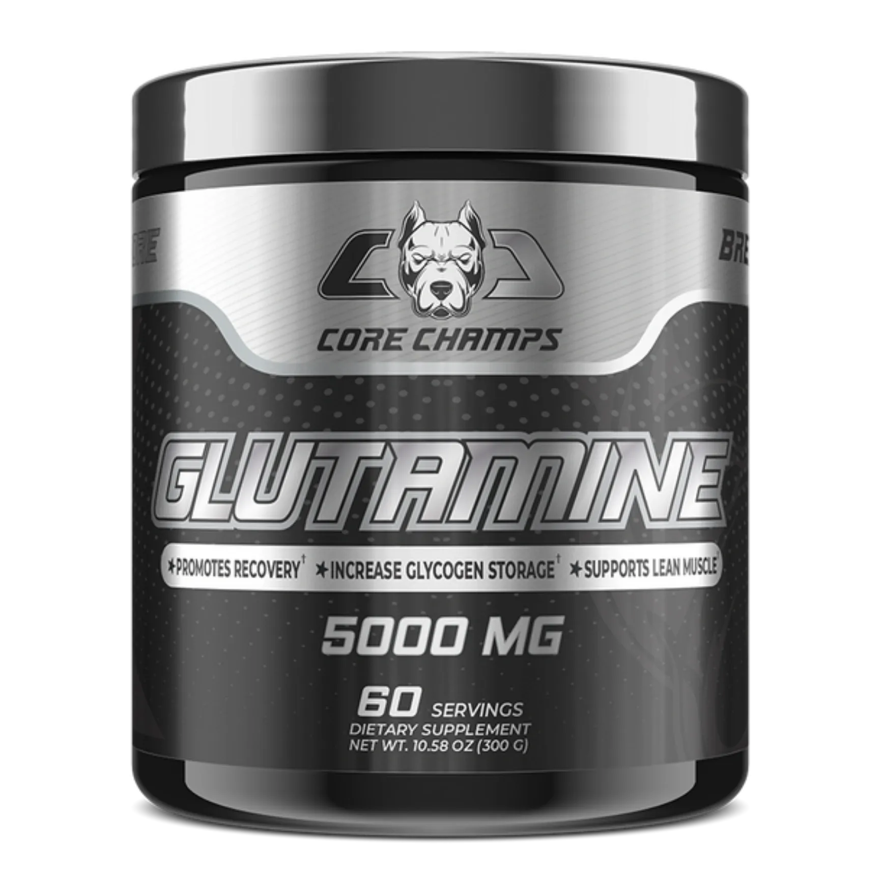 Core Champs Glutamine 5000mg - 300g (60 Servings)