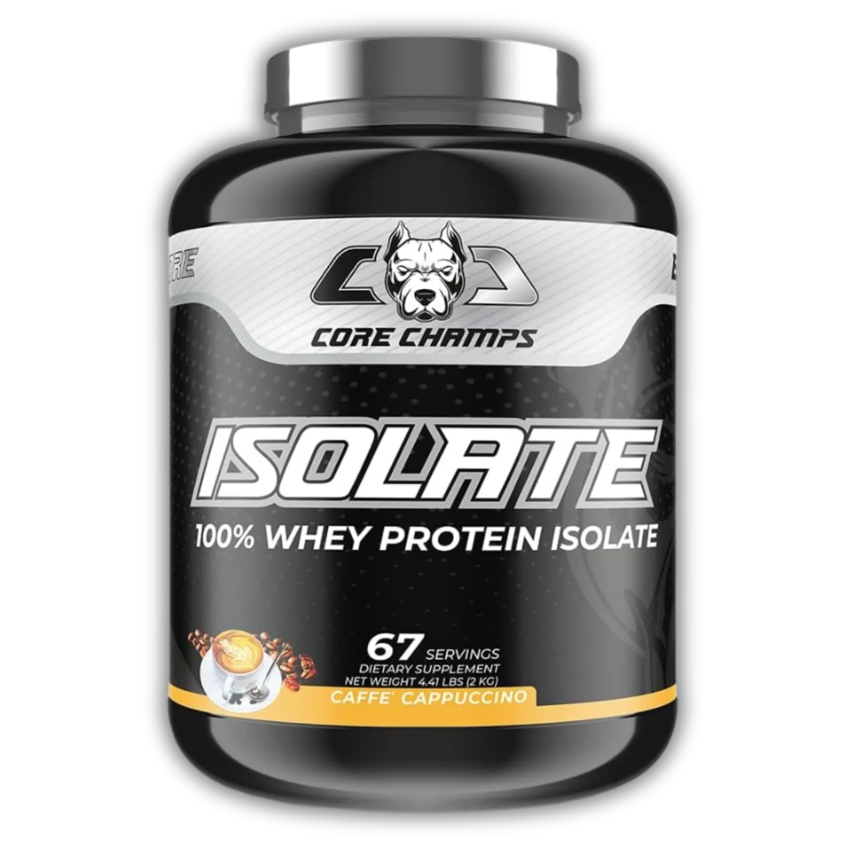 Core Champs 100% Isolate Whey Protein — 4.41 lbs / 2 kg (67 Servings)
