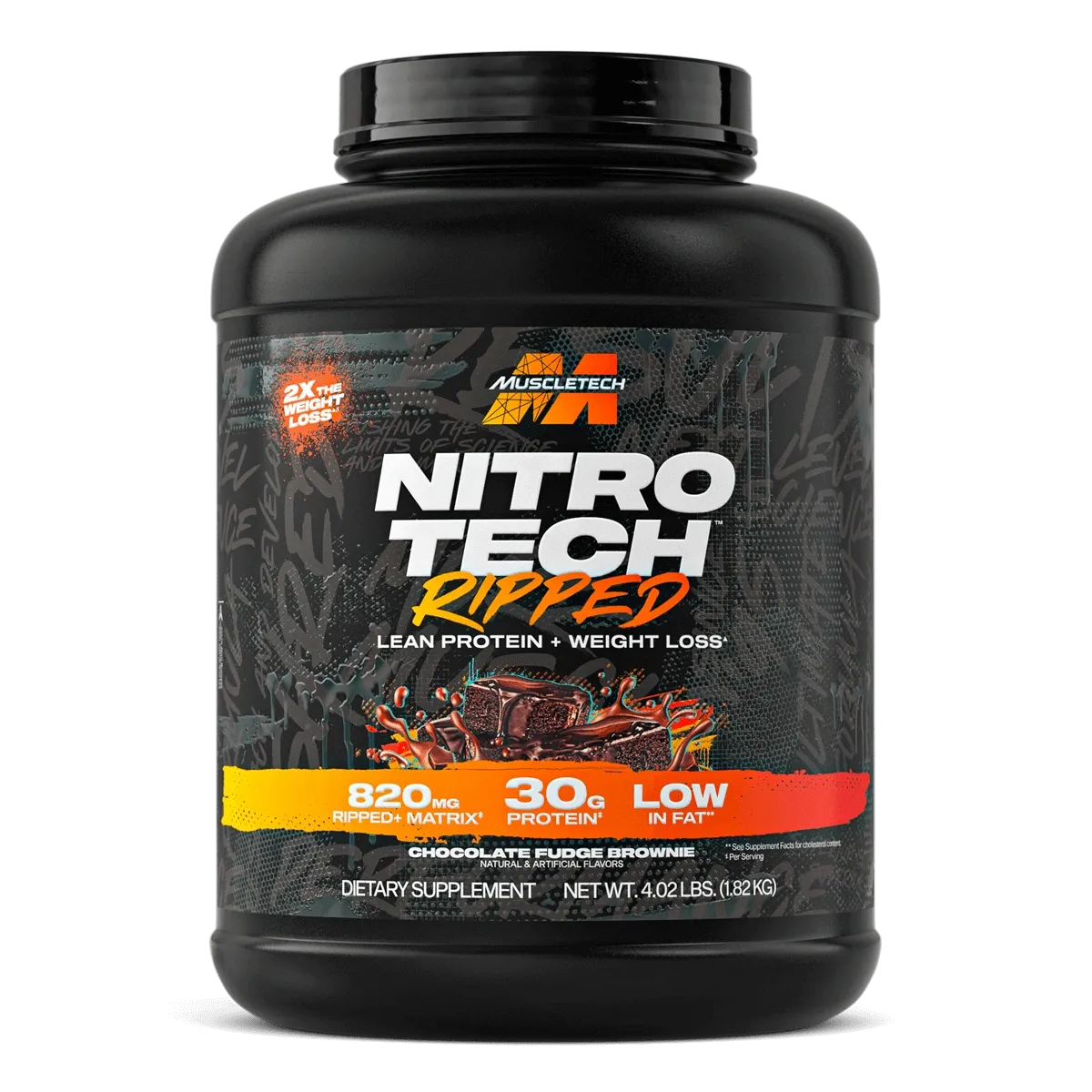 MuscleTech Nitro-Tech Ripped — 4 lbs / 1.81 kg (Approx. 43 Servings)