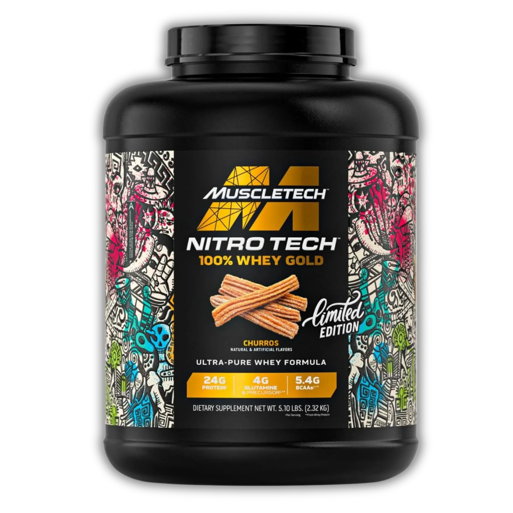 MuscleTech Nitro-Tech 100% Whey Gold — 5.10 lbs / 2.32 kg