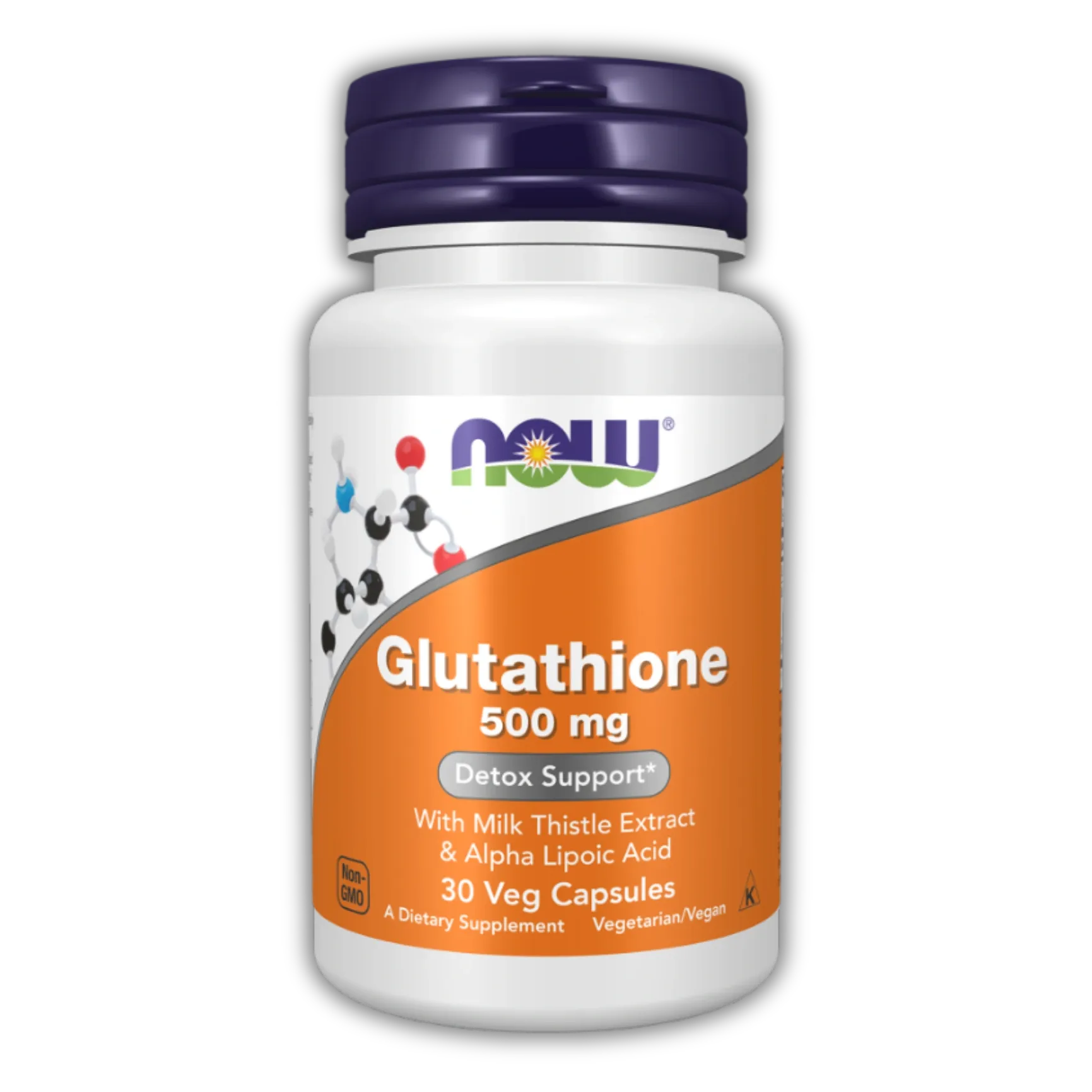 NOW Foods Glutathione 500mg - 30 / 60 / 120 Veg Capsules (30 / 60 / 120 Servings)