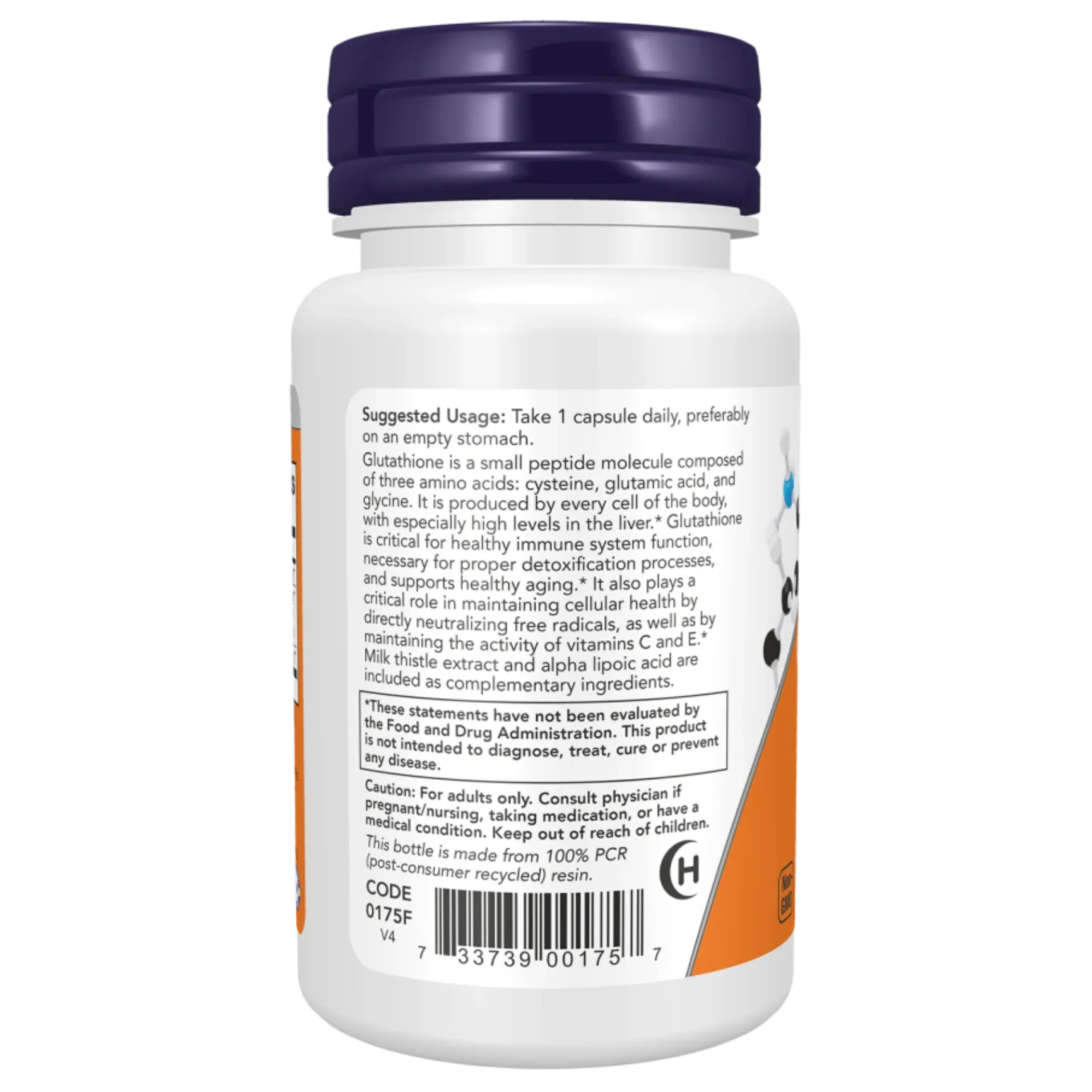 NOW Foods Glutathione 500mg