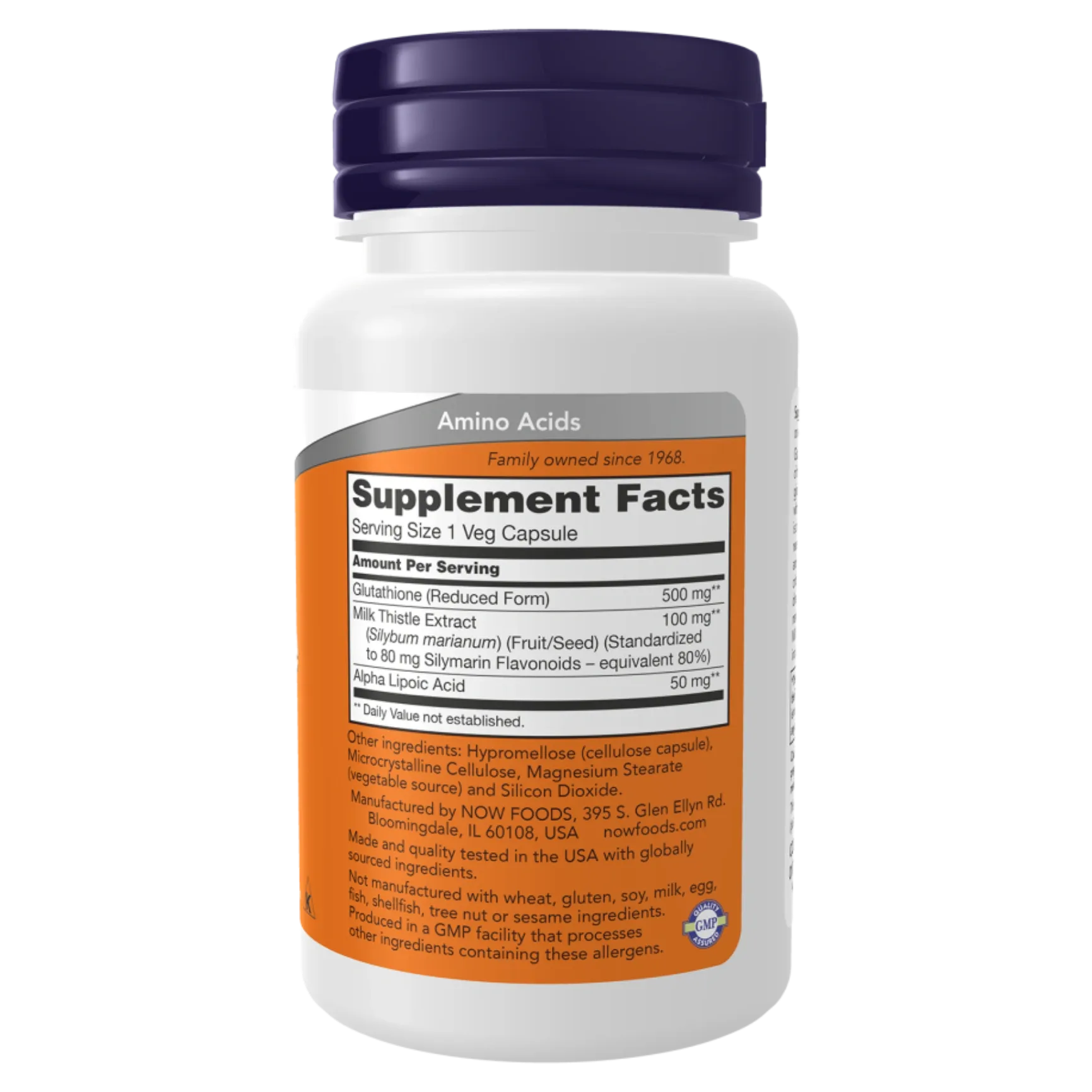 NOW Foods Glutathione 500mg