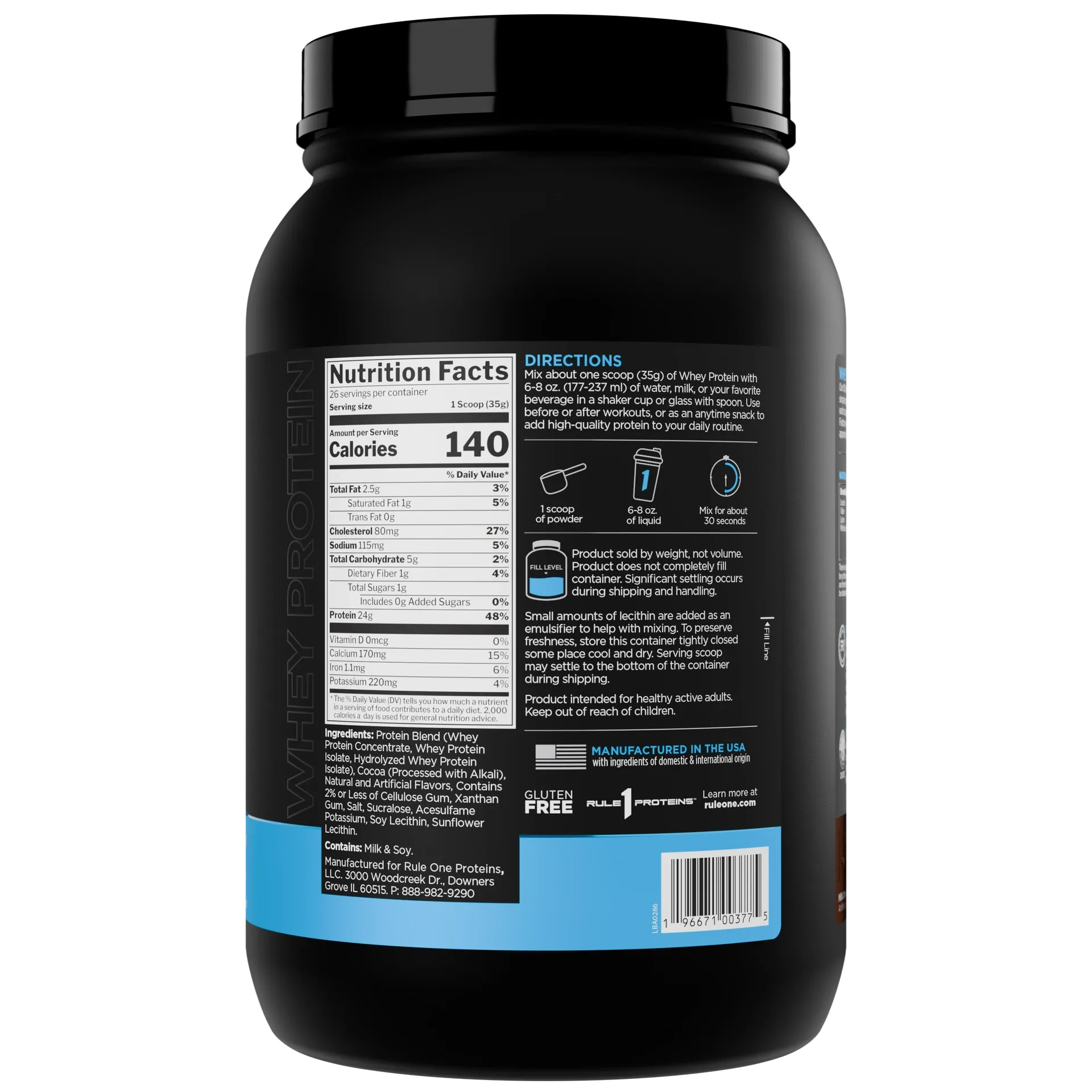 Rule One R1 Whey Blend 100% Whey Protein